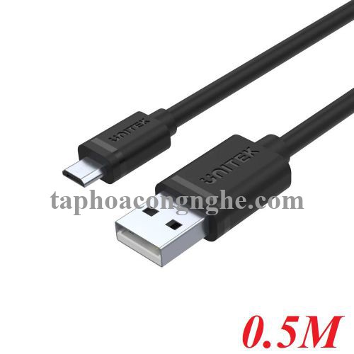 Unitek 26482 Y-C454GBK 0.5M Cáp Usb 2.0 sang Micro USB 30026482
